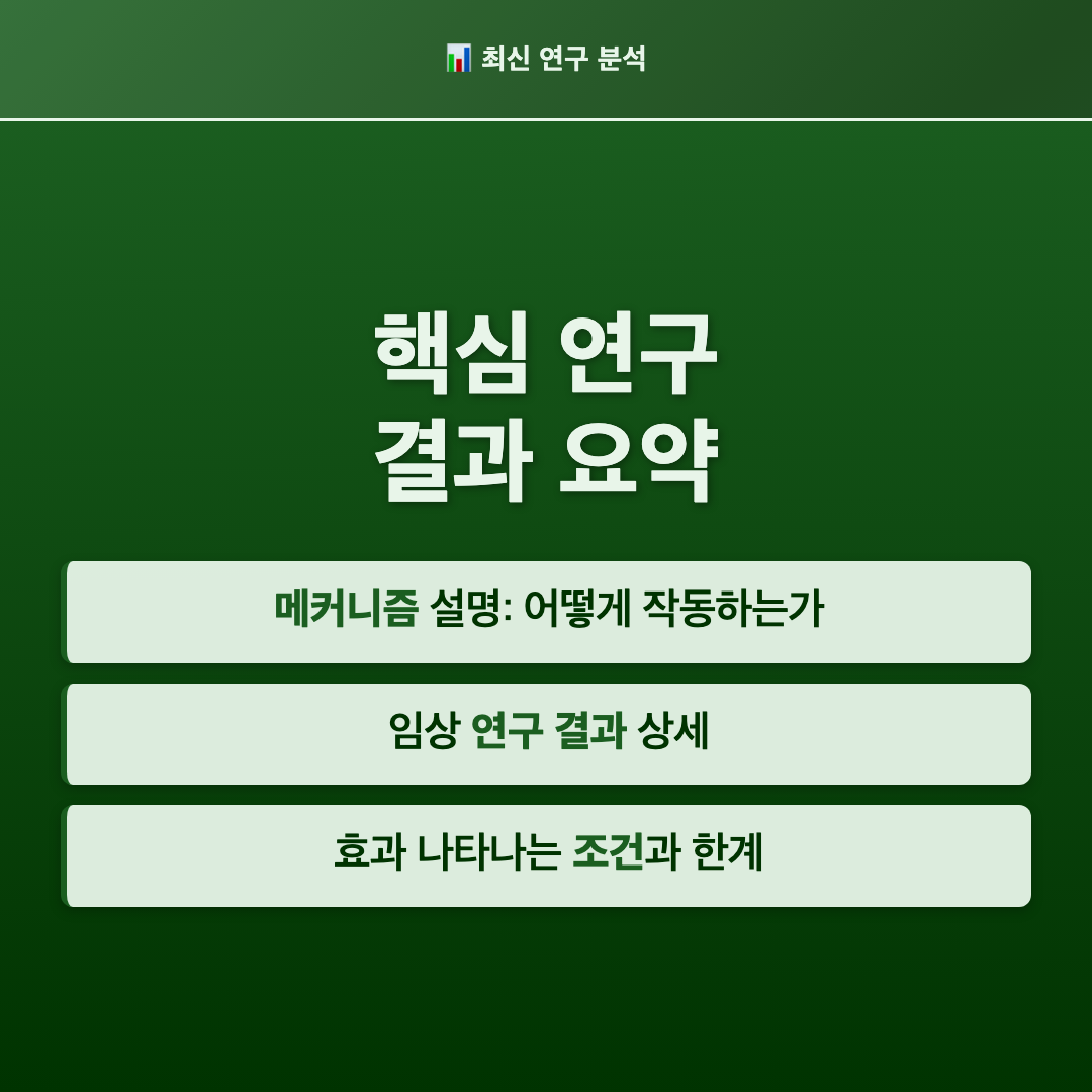 핵심 연구 결과 요약 - 불면증 비처방 수면제 멜라토닌 효과