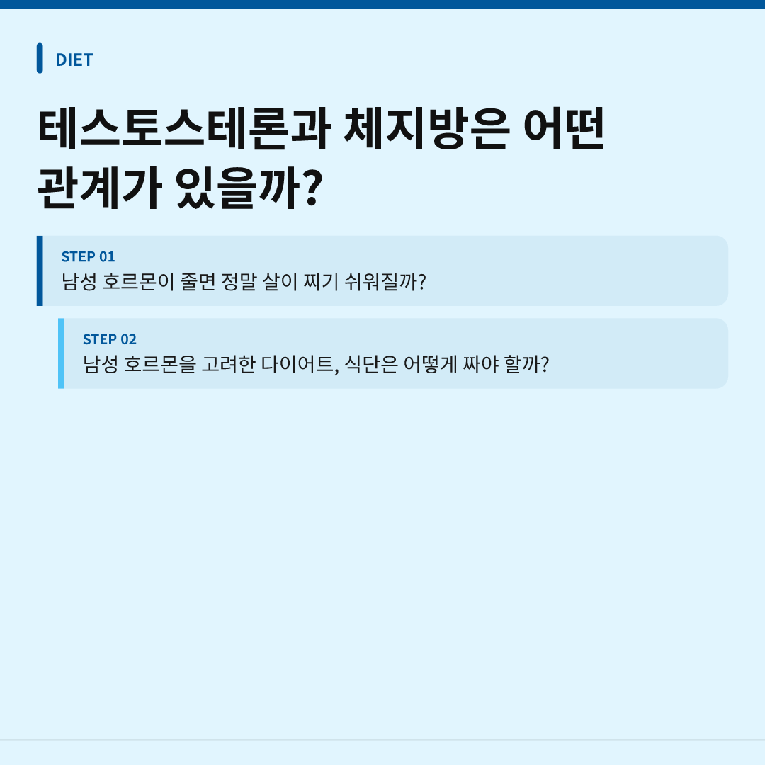 남성 호르몬 다이어트, 살이 안 빠지는 진짜 이유일까? 이미지 2