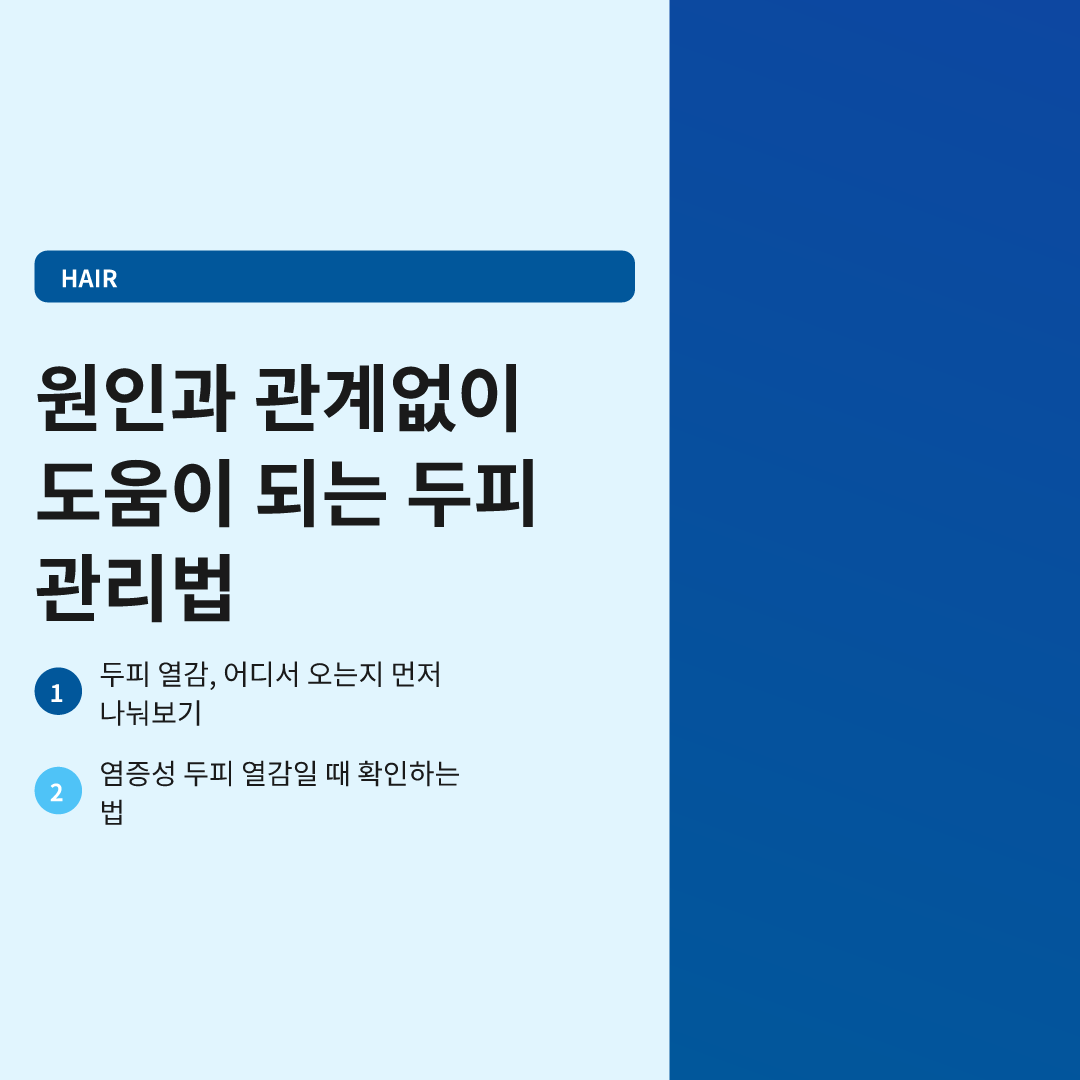 두피 열 내리기 방법, 원인부터 구분해야 효과적 이미지 4