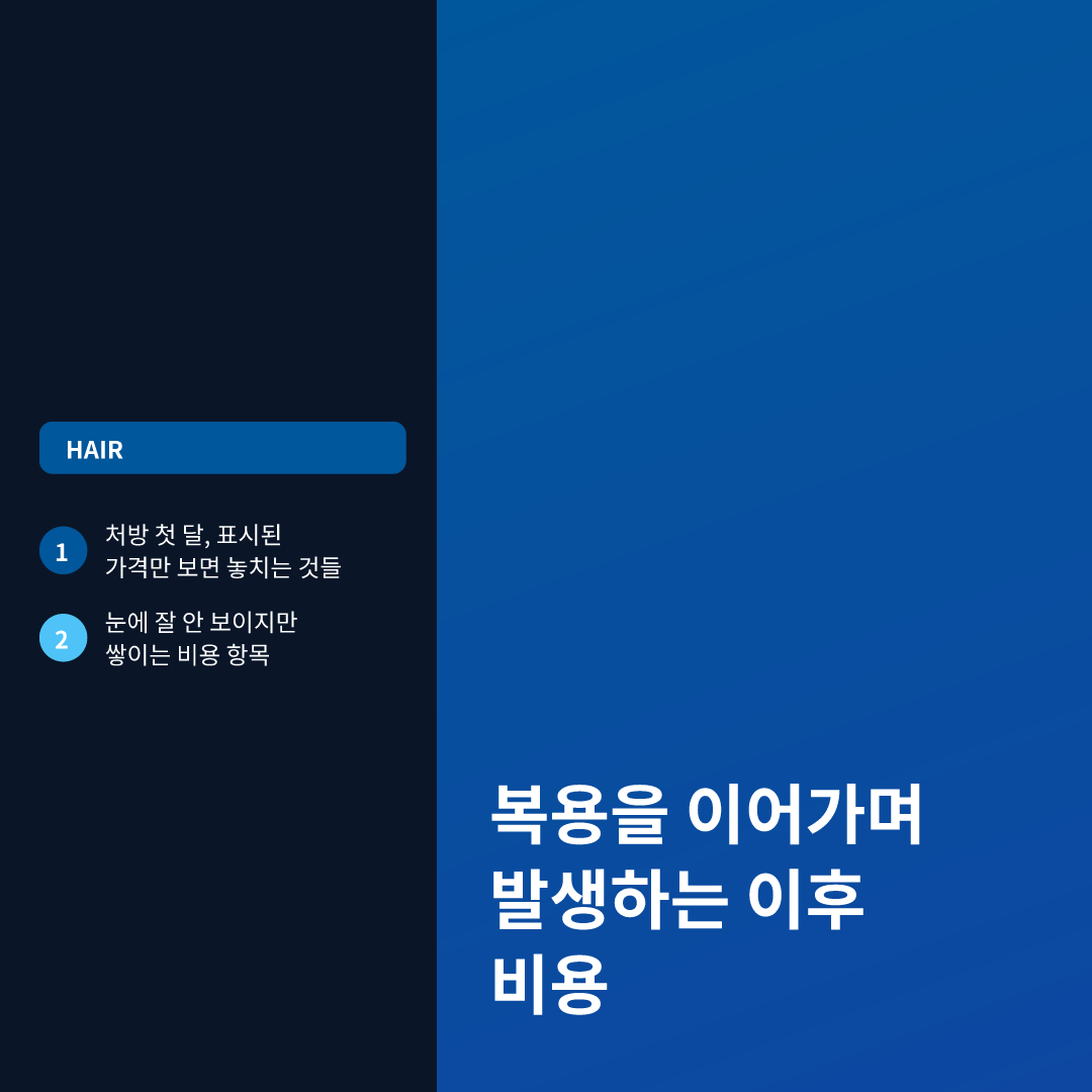 프로페시아 가격 비용 비교, 진짜 총비용은 따로 있다 이미지 2
