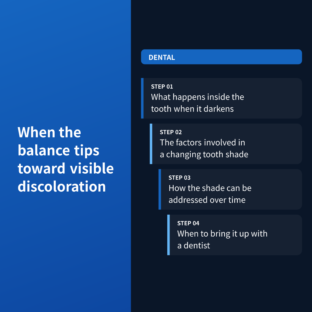 When the balance tips toward visible discoloration