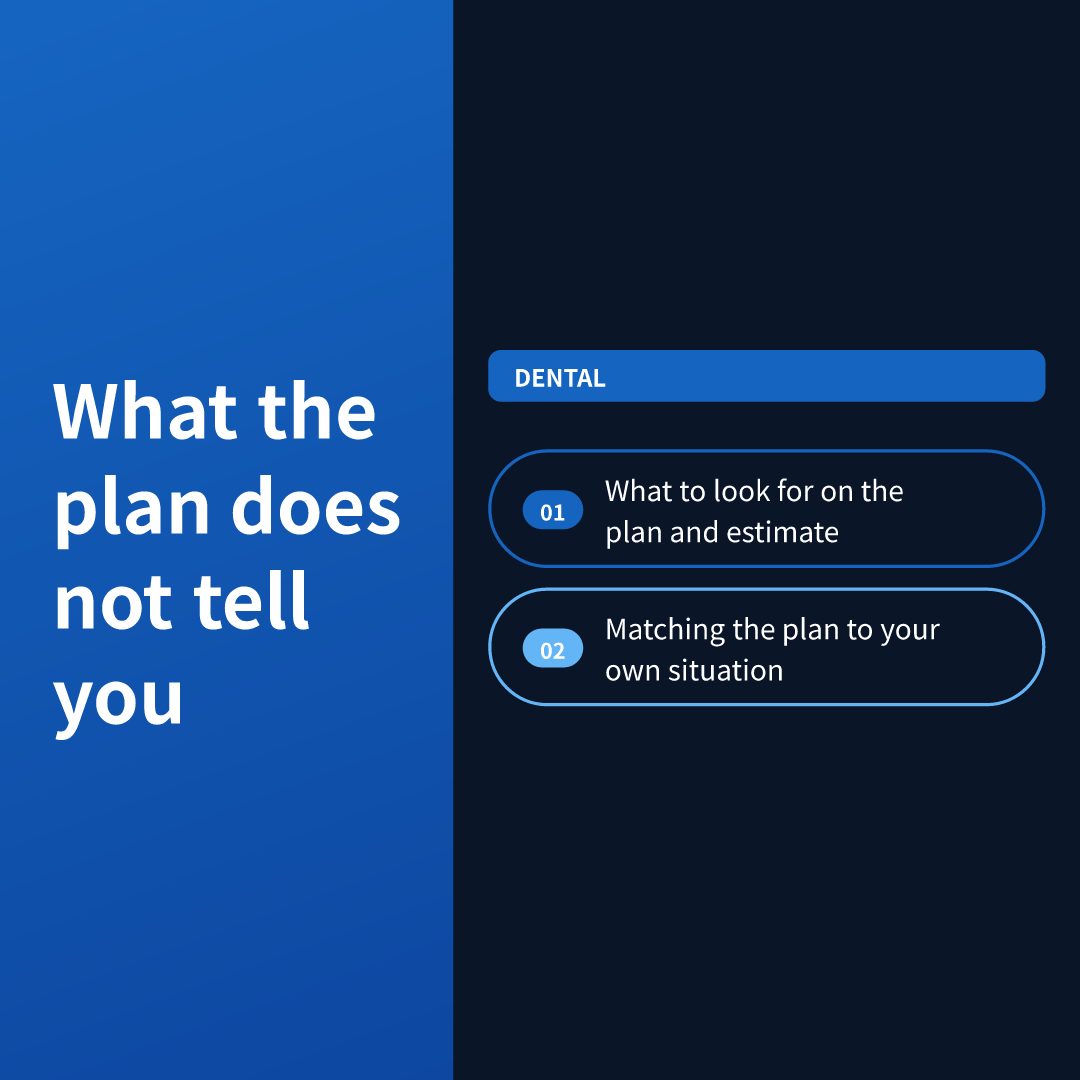 What the plan does not tell you