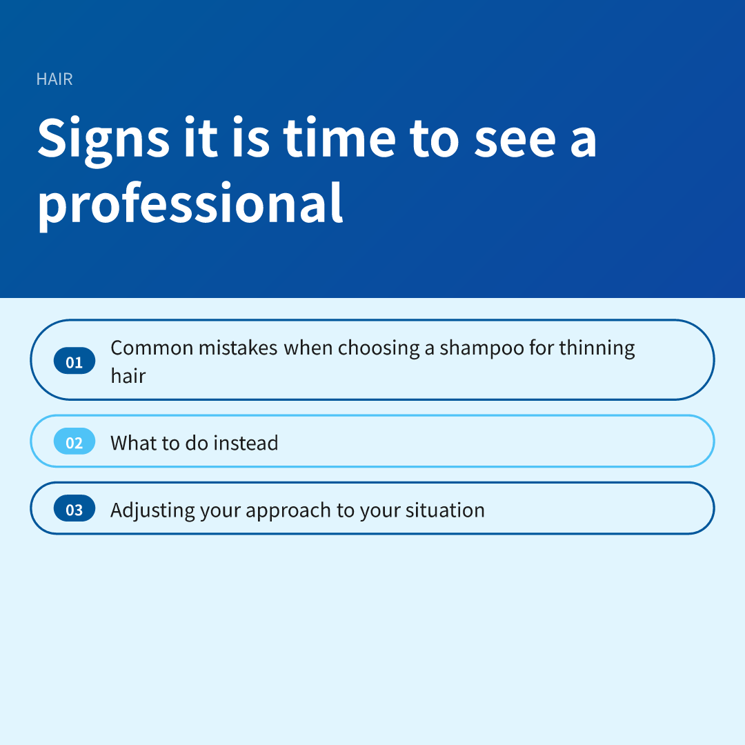 Signs it is time to see a professional