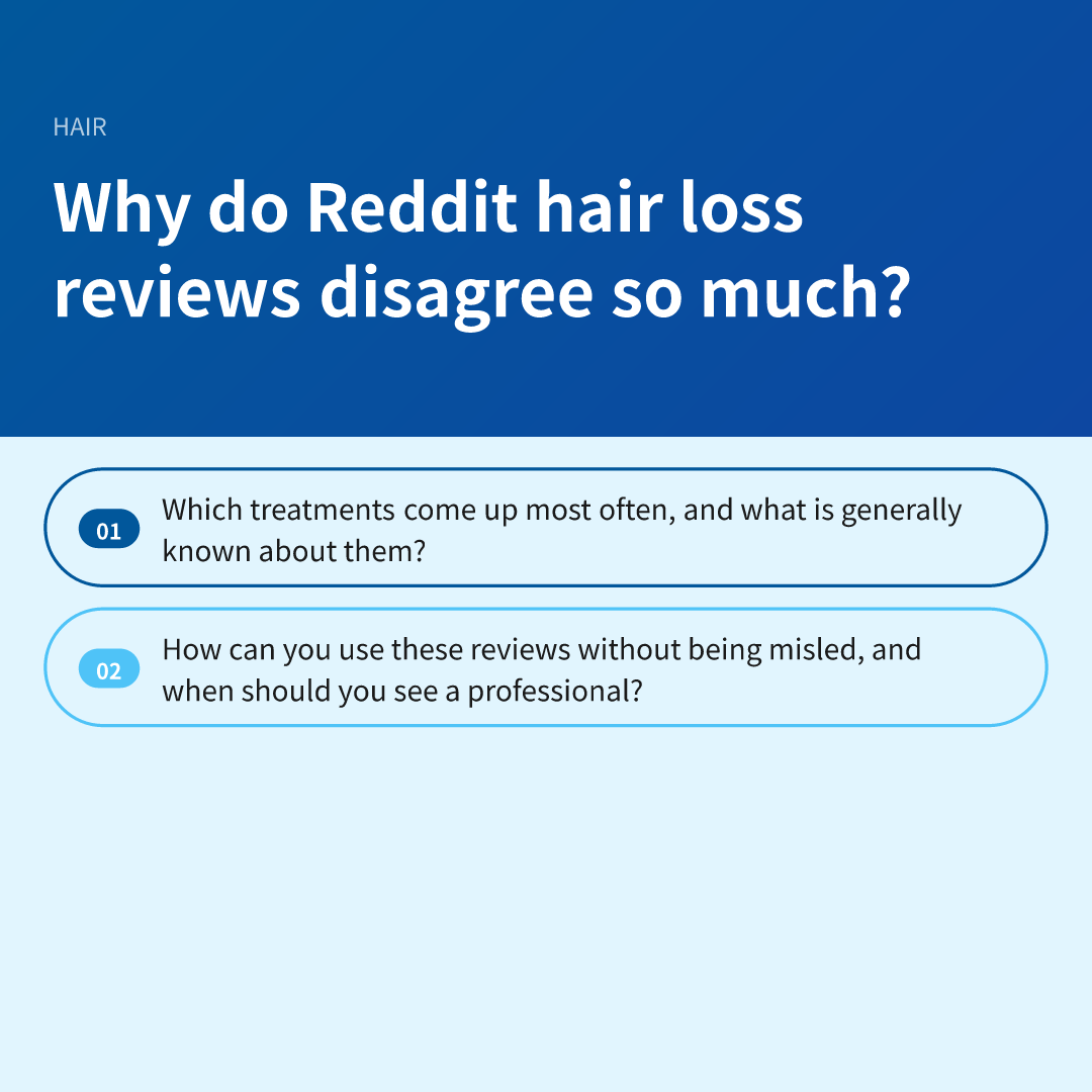 Why do Reddit hair loss reviews disagree so much?
