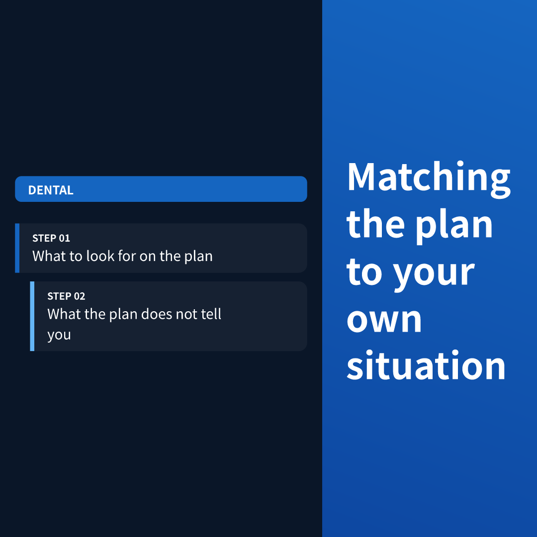 Matching the plan to your own situation