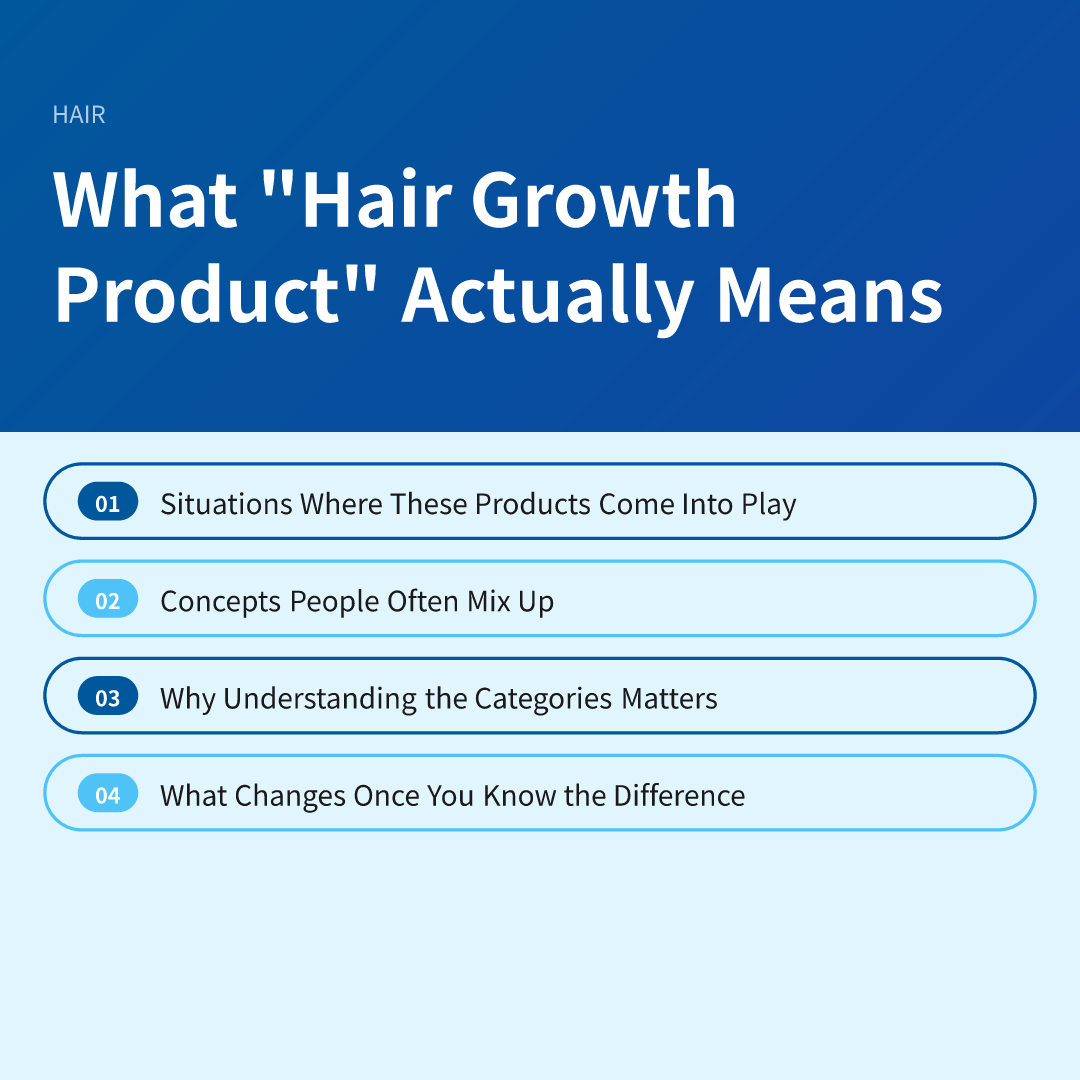 What "Hair Growth Product" Actually Means
