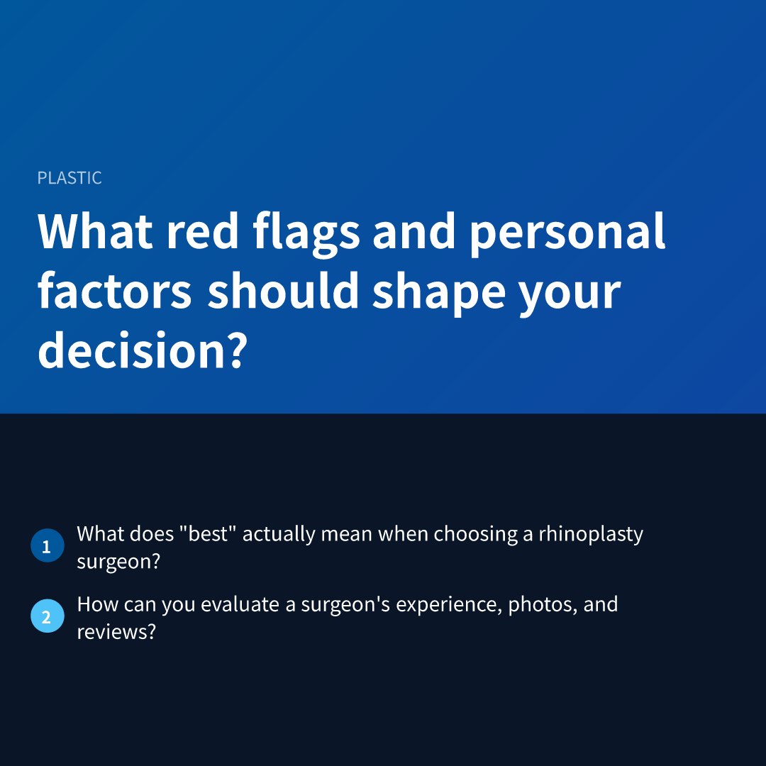 What red flags and personal factors should shape your decision?