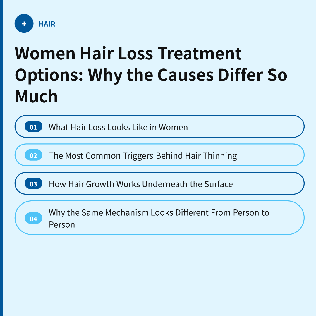 Women Hair Loss Treatment Options: Why the Causes Differ So Much - women hair loss treatment options