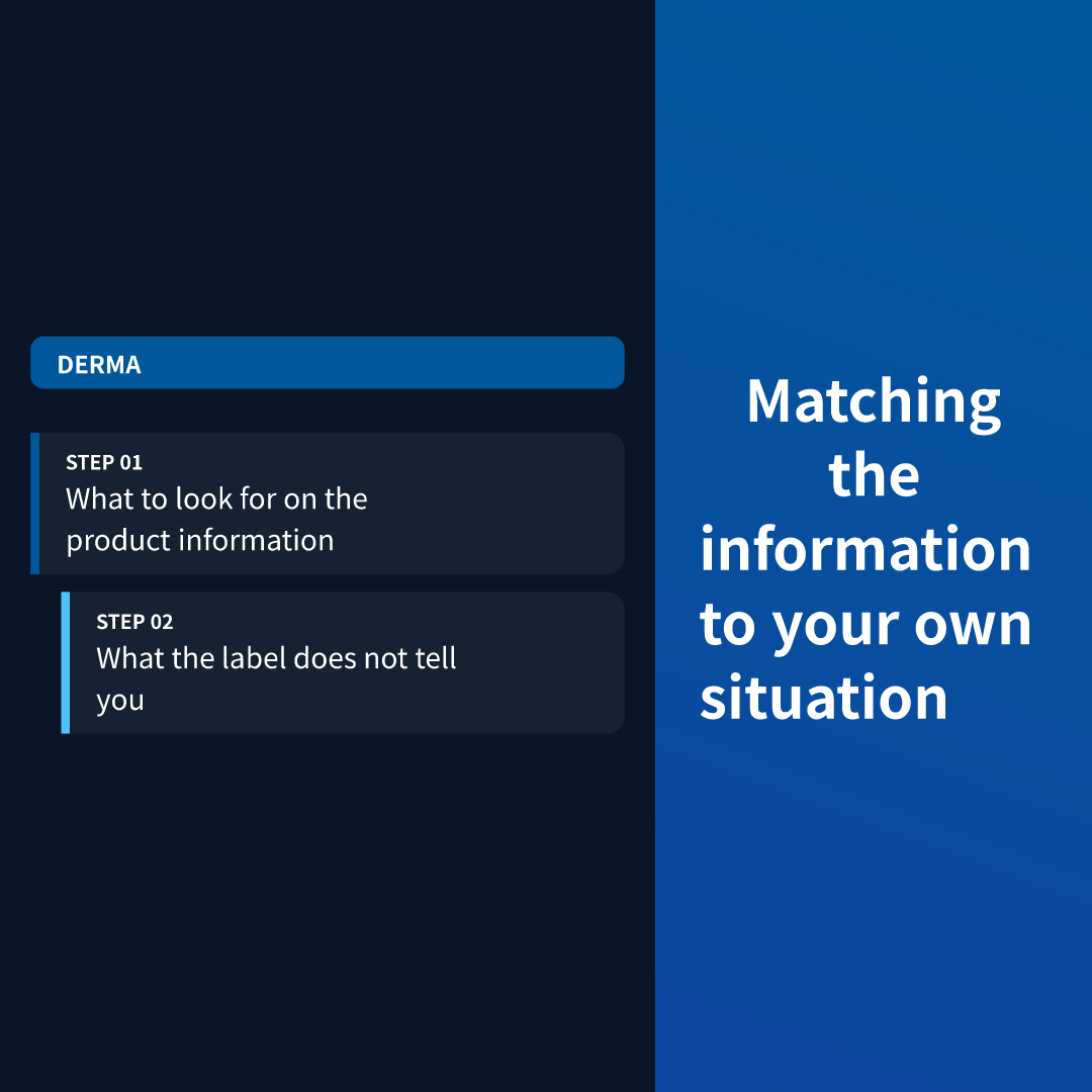 Matching the information to your own situation