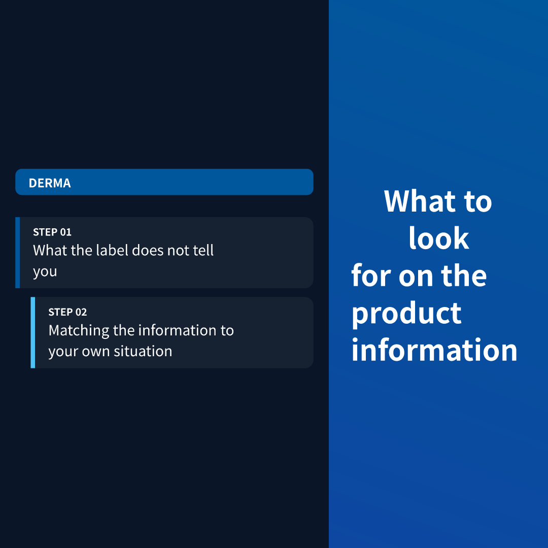What to look for on the product information