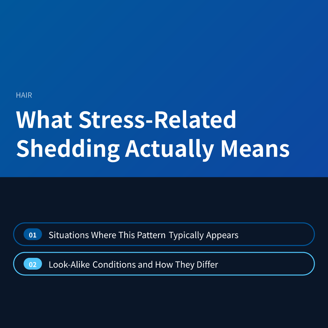 What Stress-Related Shedding Actually Means