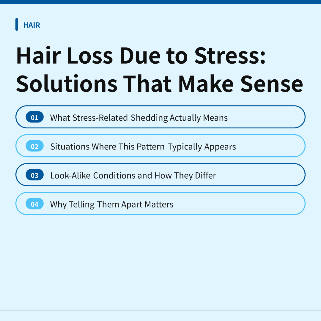 Hair Loss Due to Stress: Solutions That Make Sense - hair loss due to stress solutions