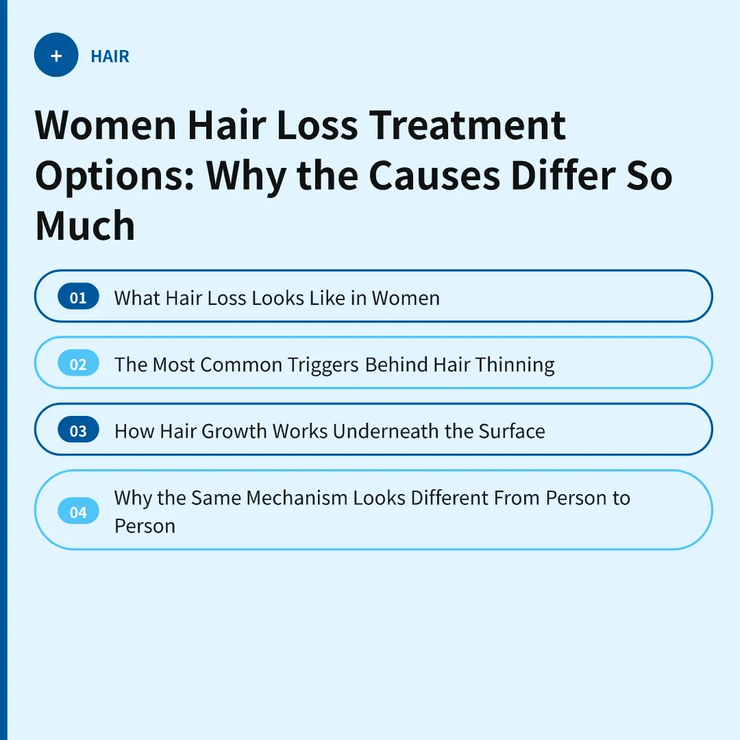 Women Hair Loss Treatment Options: Why the Causes Differ So Much - women hair loss treatment options