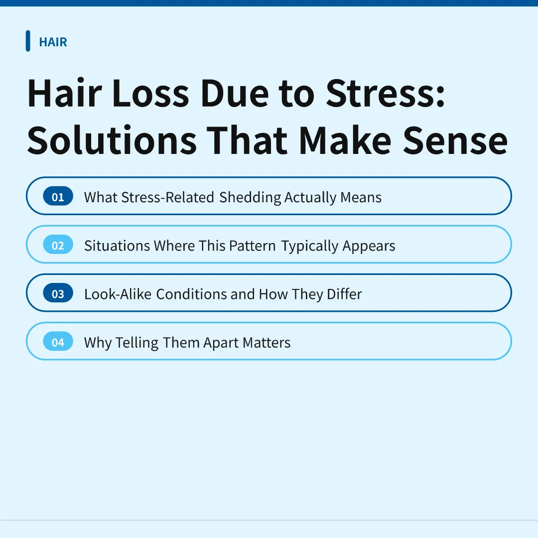 Hair Loss Due to Stress: Solutions That Make Sense - hair loss due to stress solutions