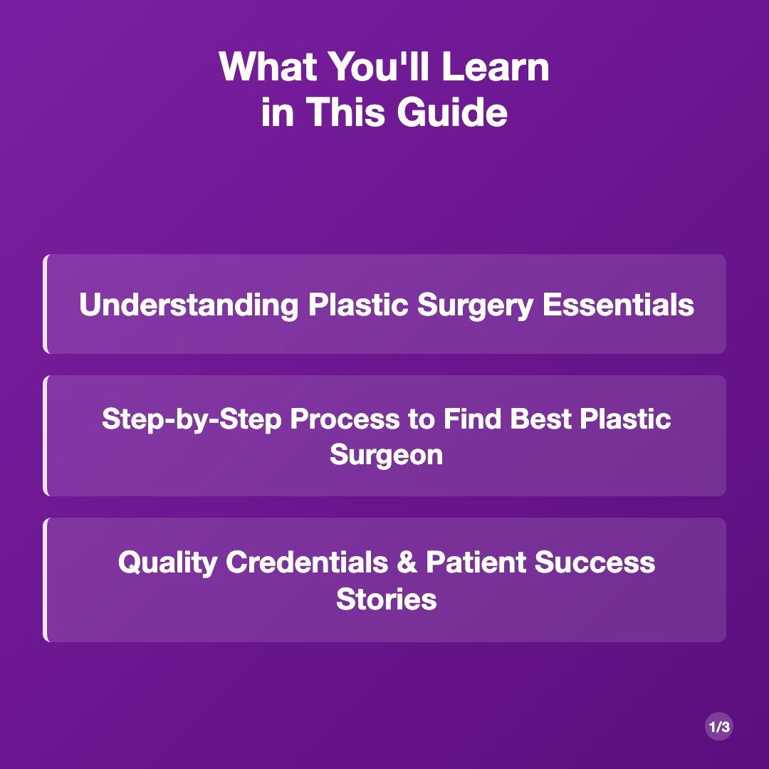 What You'll Learn in This Guide - how to find best plastic surgeon