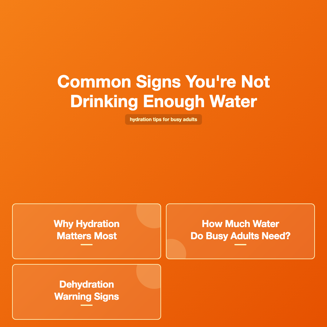 Simple Hydration Tips for Busy Adults Who Forget to Drink Water image 3