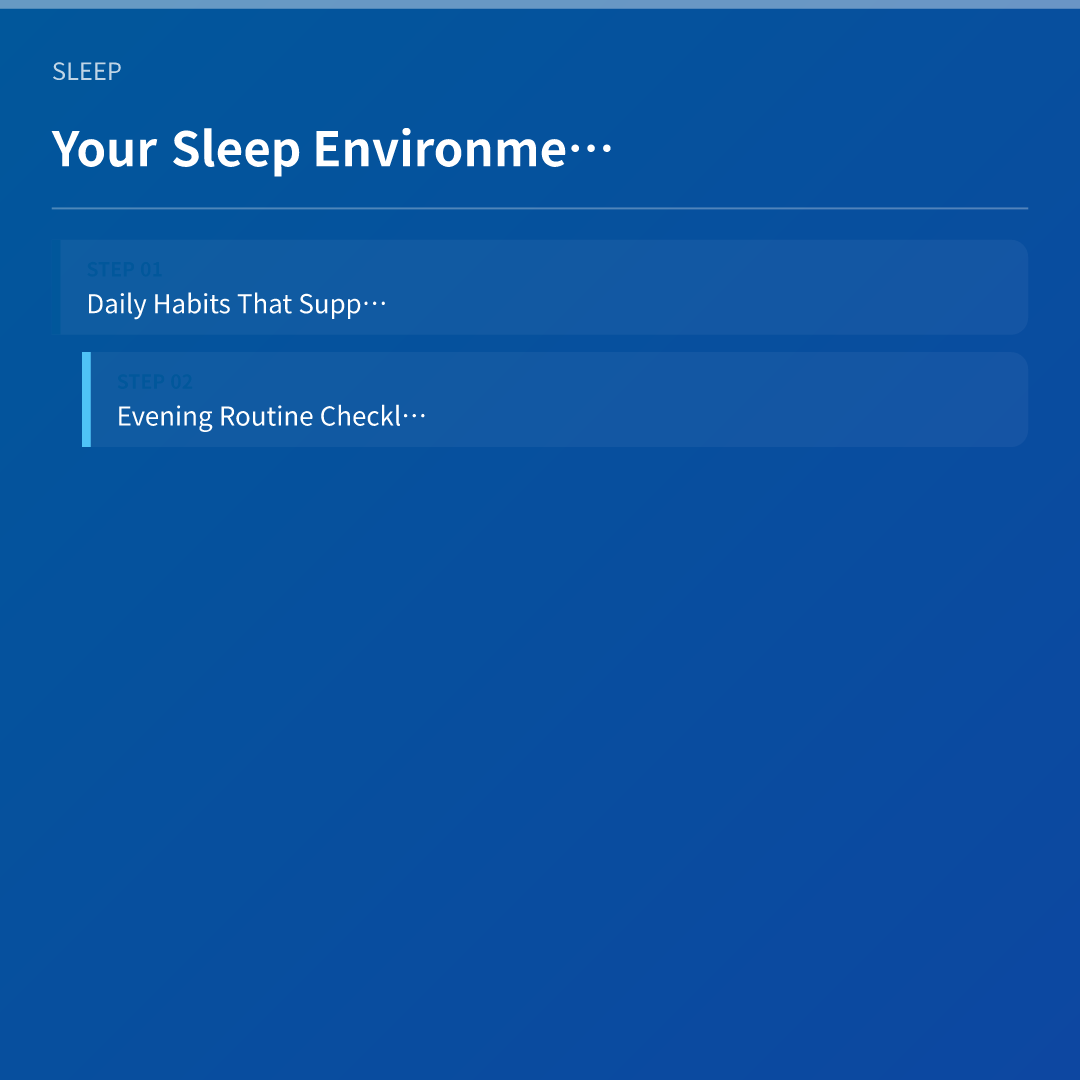 Your Sleep Environment Checklist - sleep hygiene checklist adults