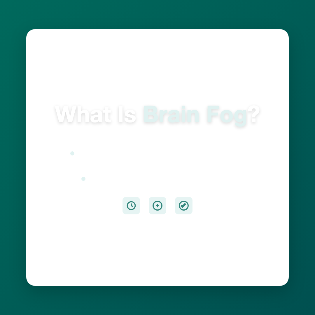 What Is Brain Fog? - brain fog causes adults