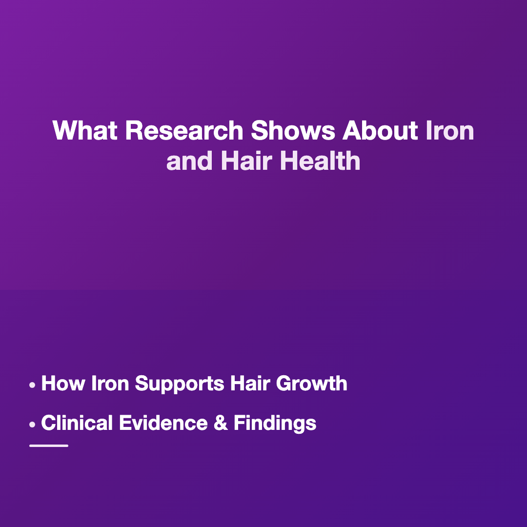 What Research Shows About Iron and Hair Health - iron and hair loss connection