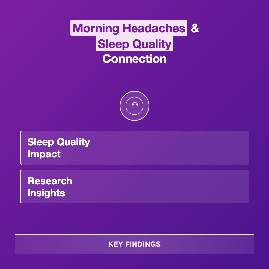 Key Research Findings on Morning Headaches and Sleep Quality - morning headaches and sleep quality