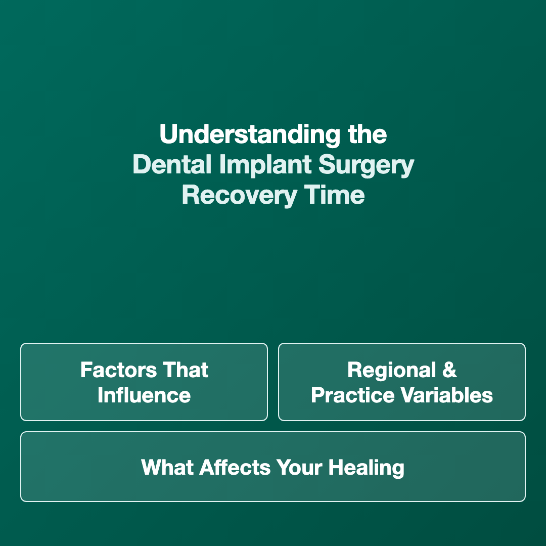 Understanding the Recovery Timeline - dental implant surgery recovery time