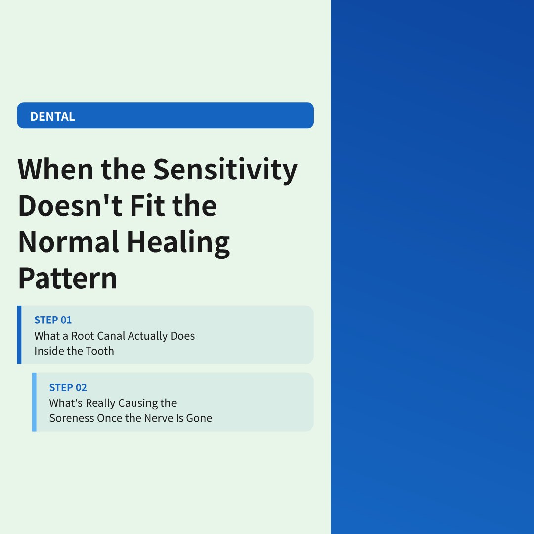 Root Canal Tooth Sensitivity After Treatment: What's Actually Going On image 4