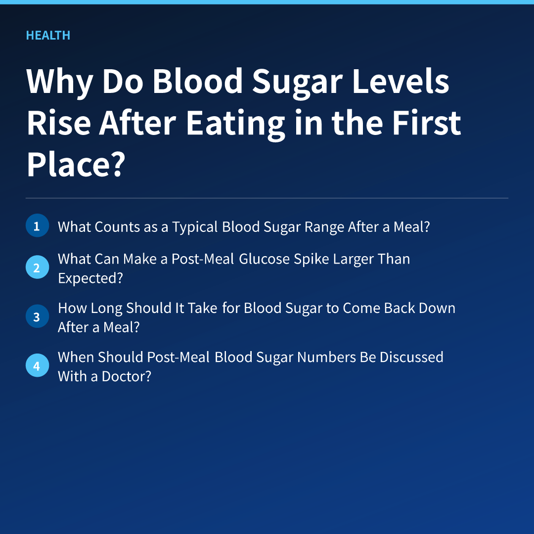 Why Do Blood Sugar Levels Rise After Eating in the First Place?