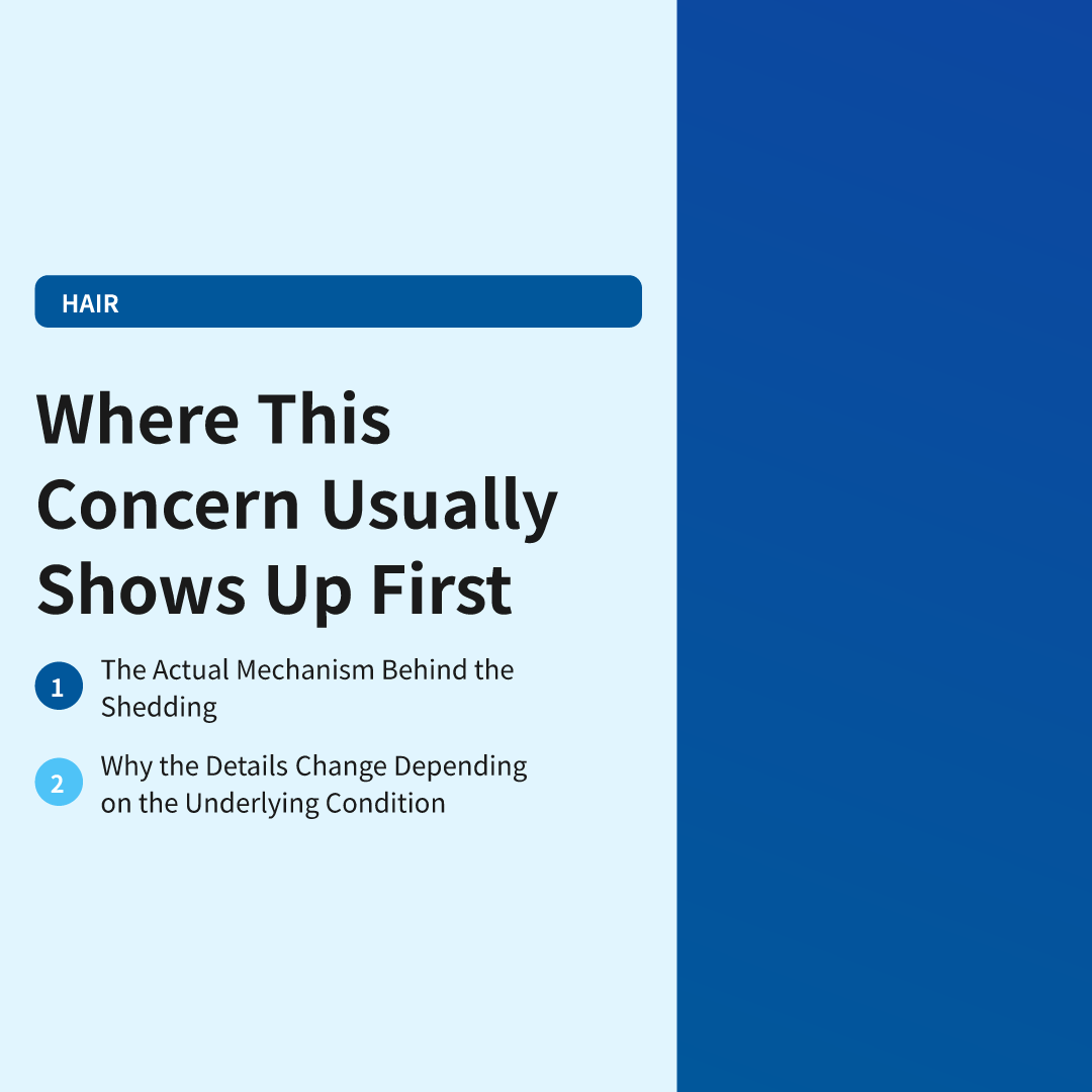 Where This Concern Usually Shows Up First - hair loss from dandruff and itching