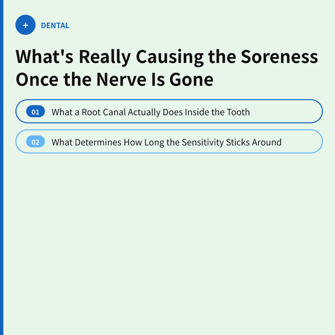 Root Canal Tooth Sensitivity After Treatment: What's Actually Going On image 2