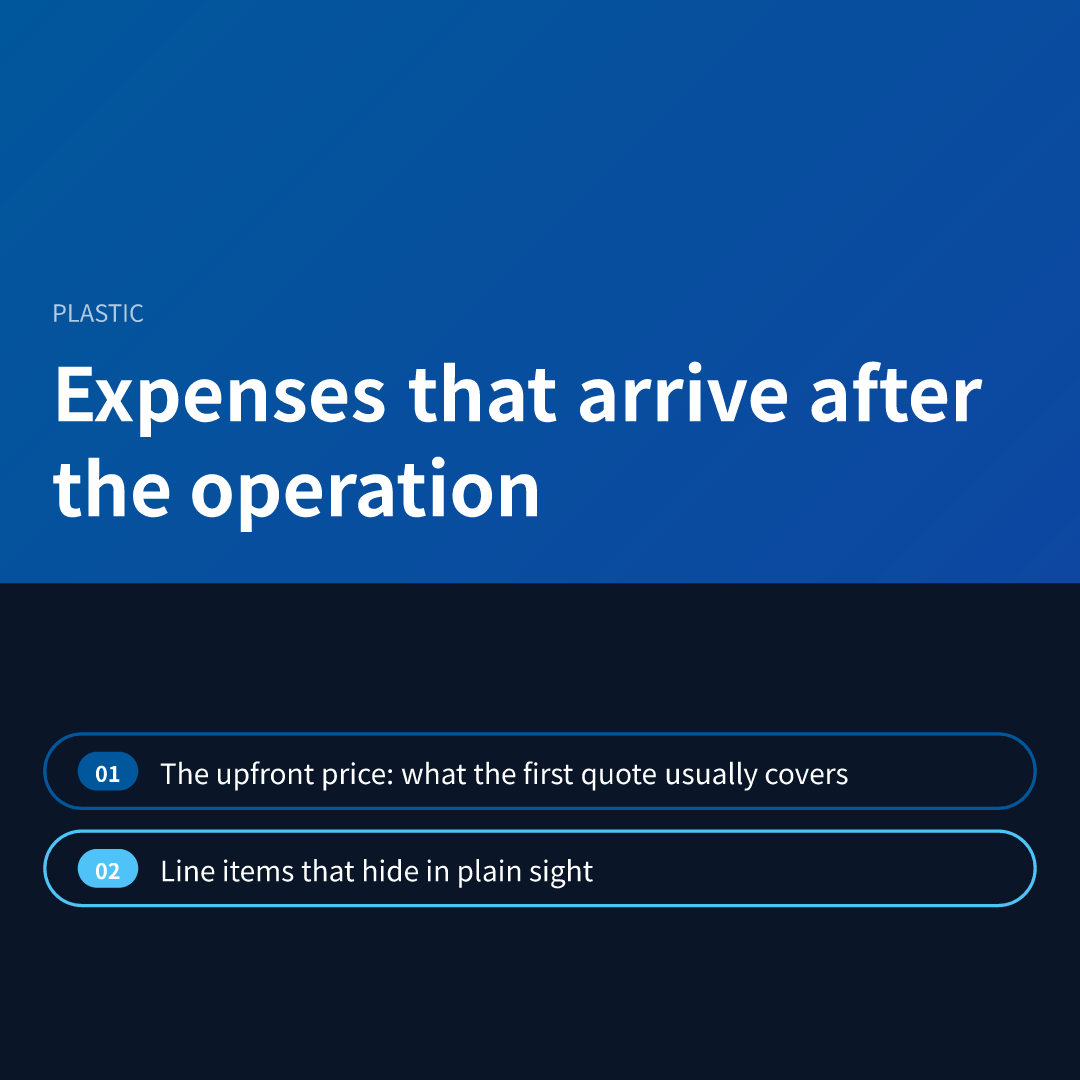 Expenses that arrive after the operation