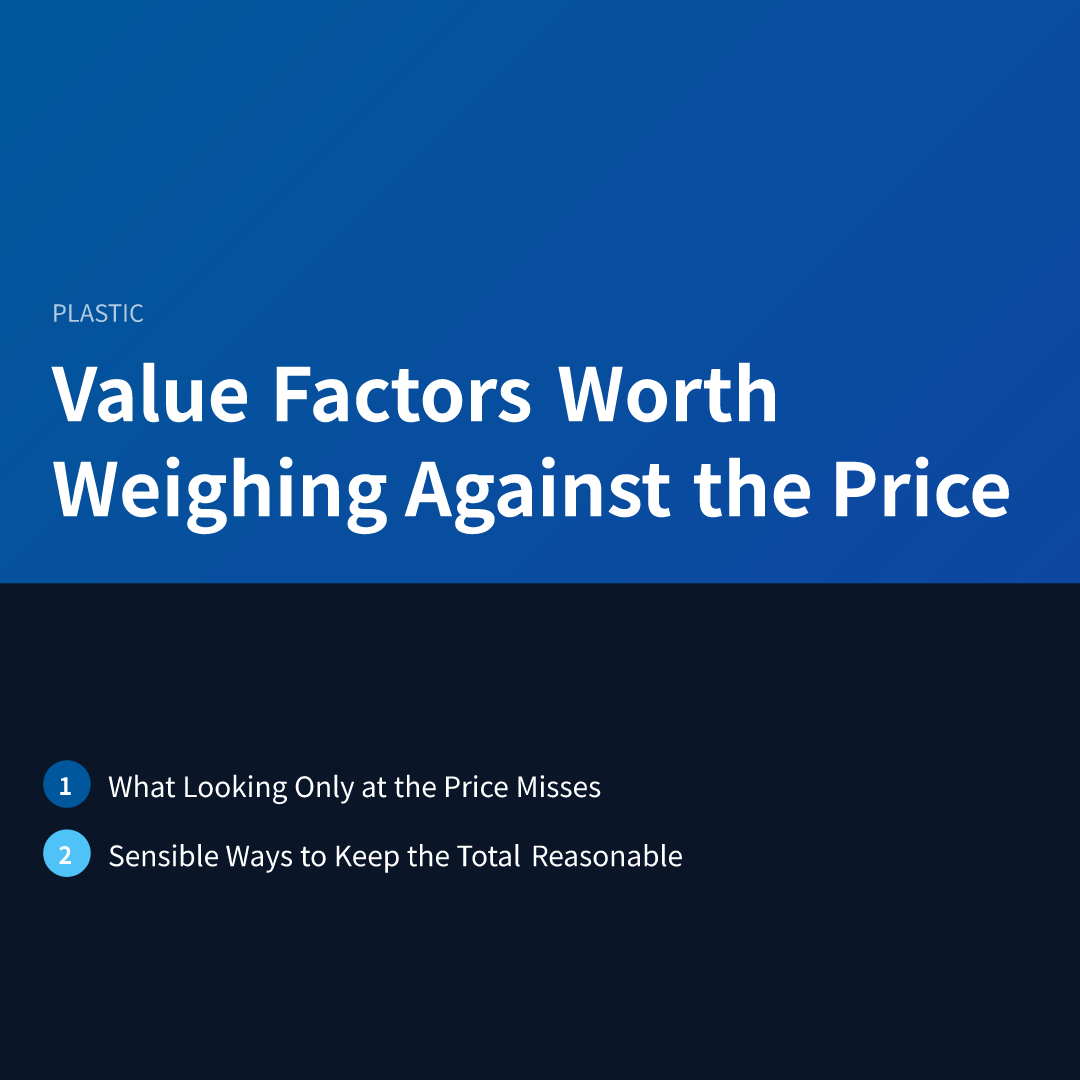 Value Factors Worth Weighing Against the Price