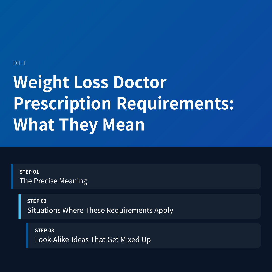 Weight Loss Doctor Prescription Requirements: What They Mean - weight loss doctor prescription requirements