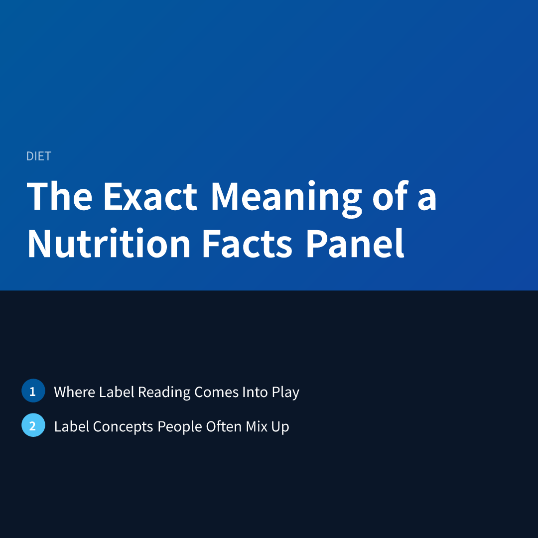 The Exact Meaning of a Nutrition Facts Panel
