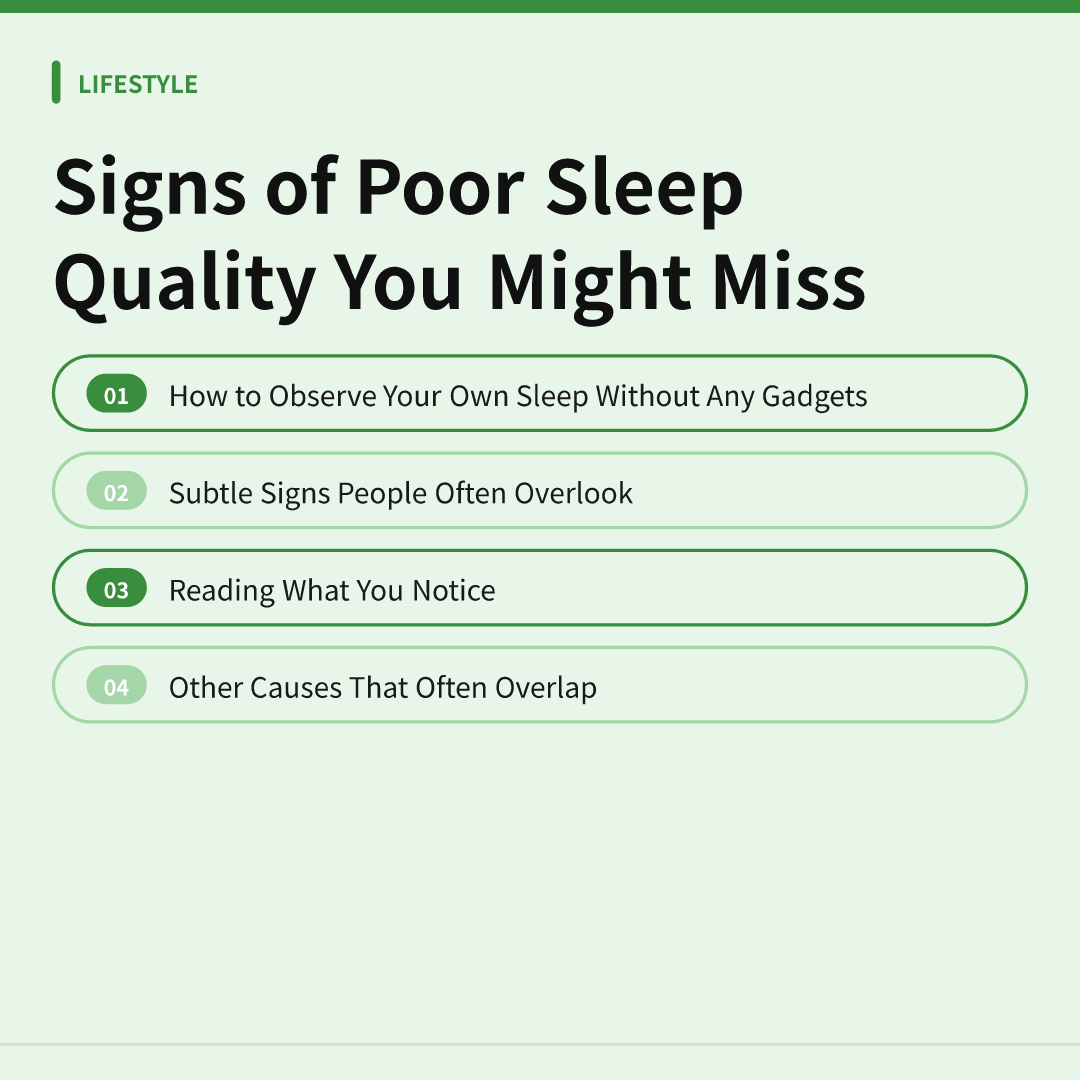 Signs of Poor Sleep Quality You Might Miss - signs of poor sleep quality you might miss