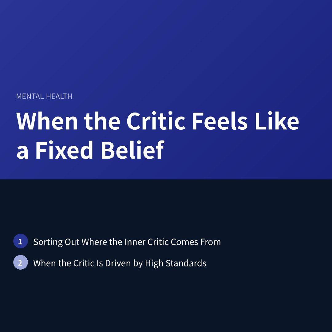 When the Critic Feels Like a Fixed Belief