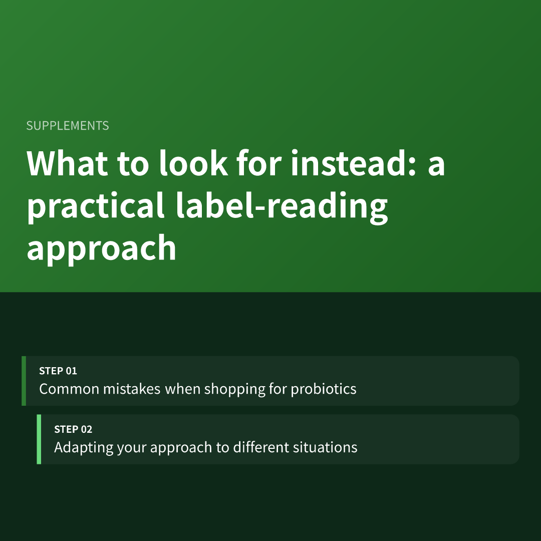 What to look for instead: a practical label-reading approach