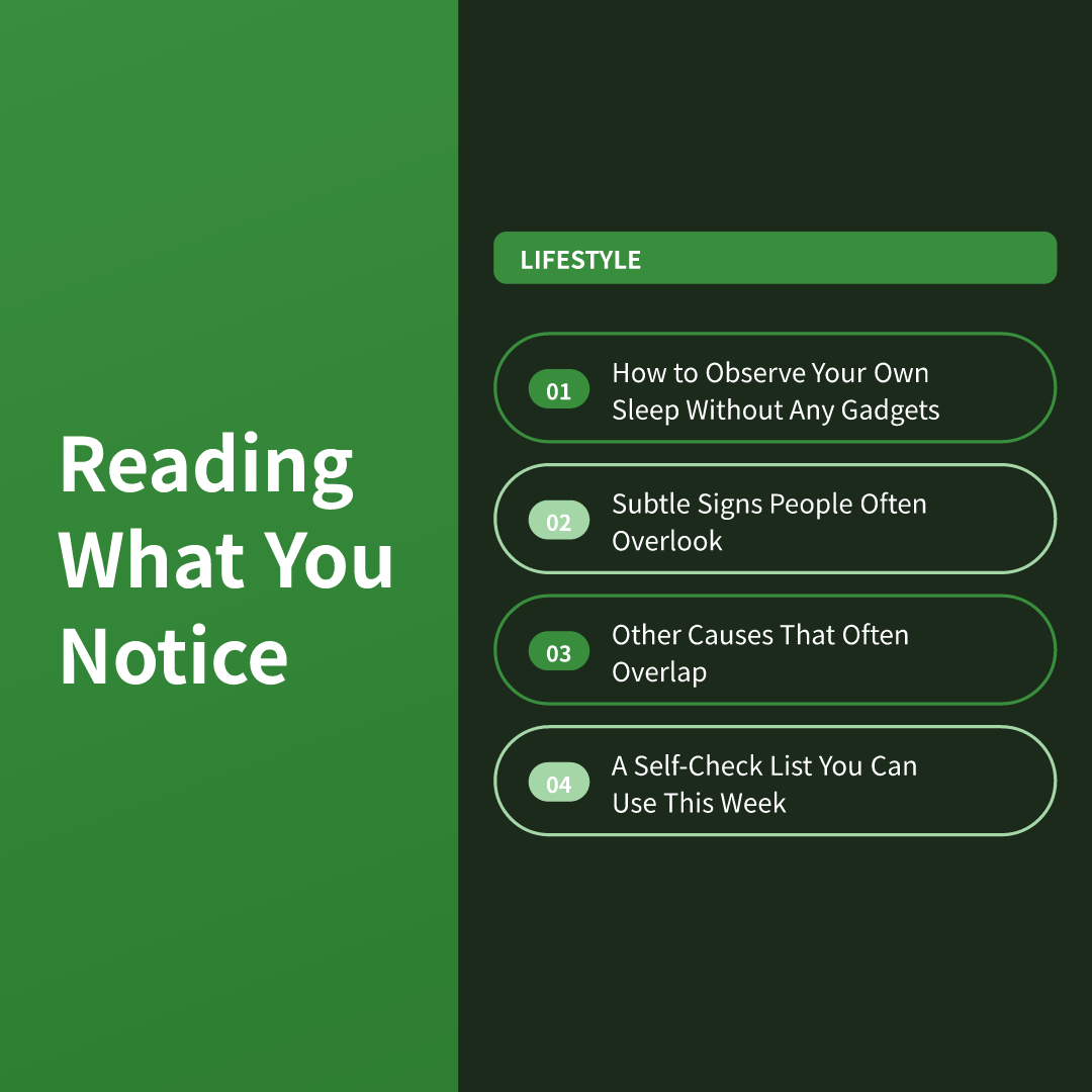 Reading What You Notice