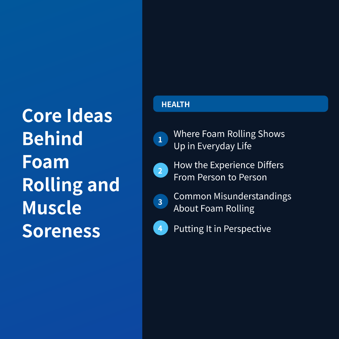 Core Ideas Behind Foam Rolling and Muscle Soreness