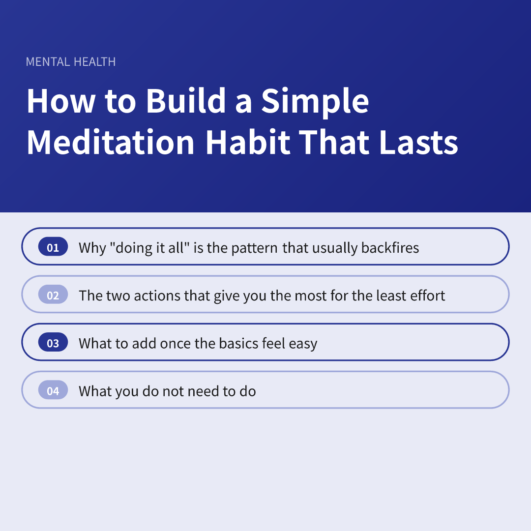 How to Build a Simple Meditation Habit That Lasts - how to build a simple meditation habit