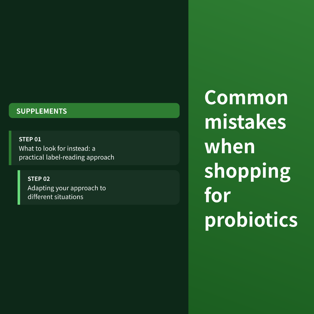 Common mistakes when shopping for probiotics