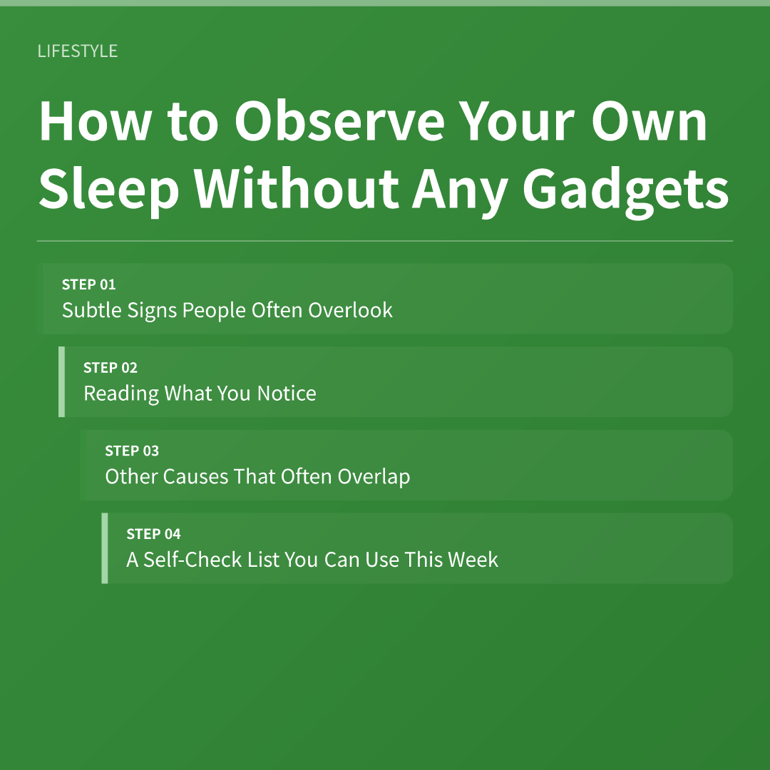 How to Observe Your Own Sleep Without Any Gadgets