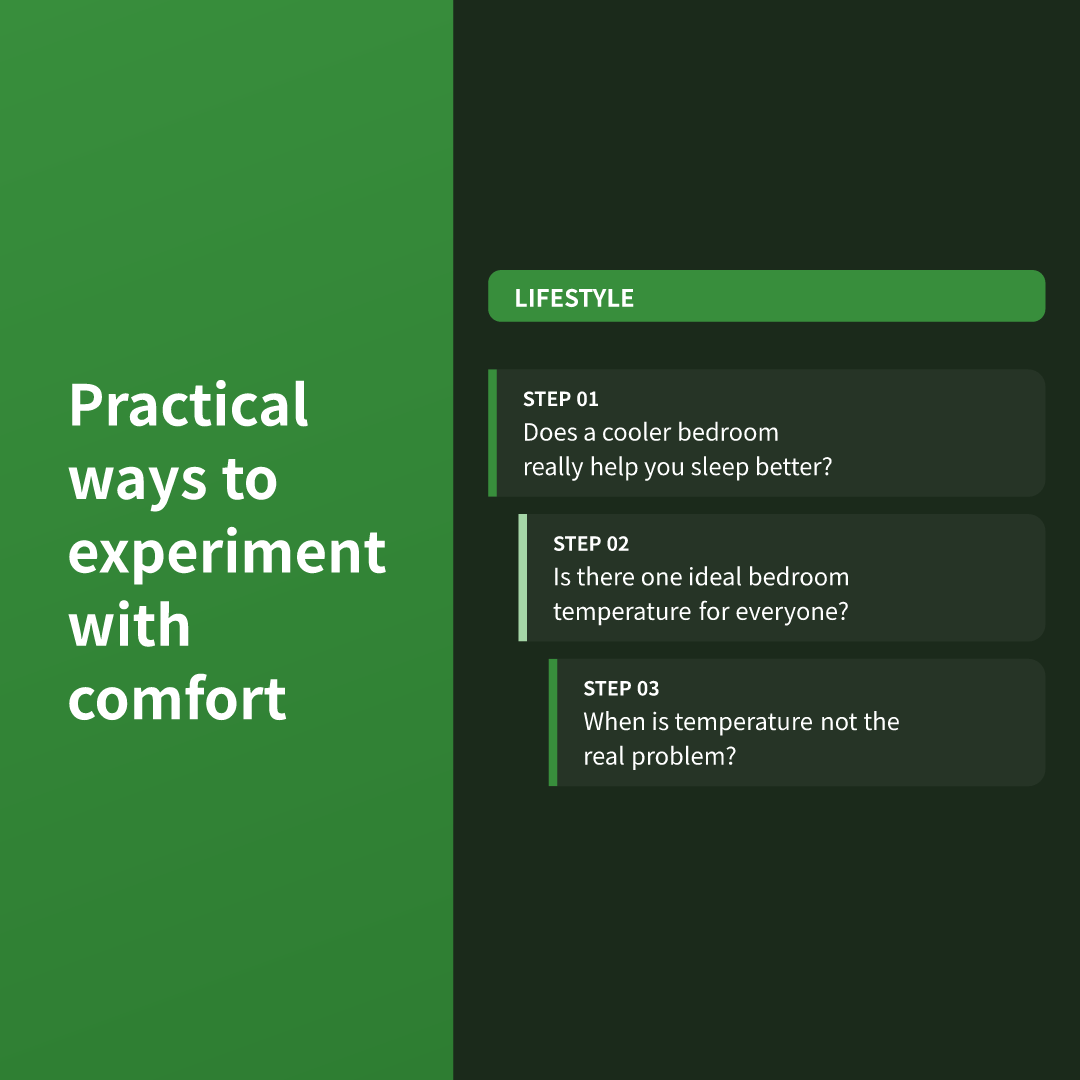 Practical ways to experiment with comfort