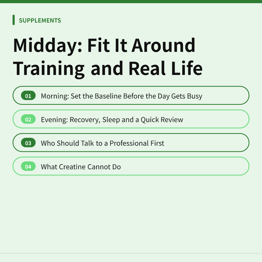 Midday: Fit It Around Training and Real Life