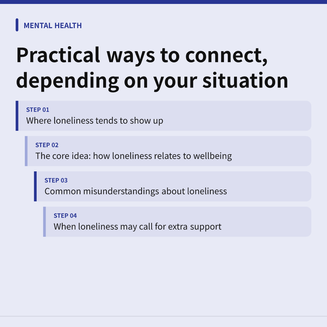 Practical ways to connect, depending on your situation