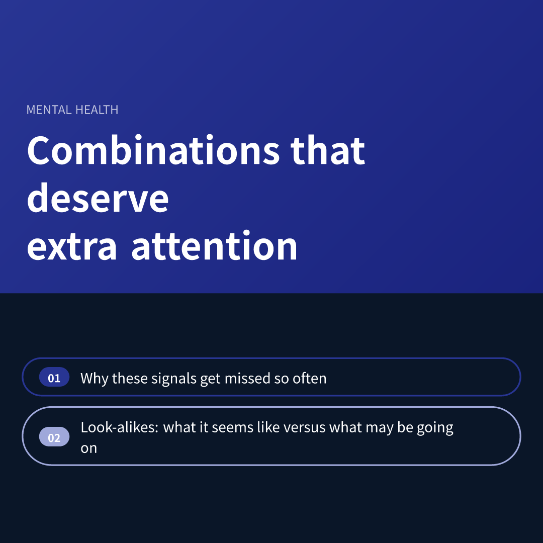 Combinations that deserve extra attention