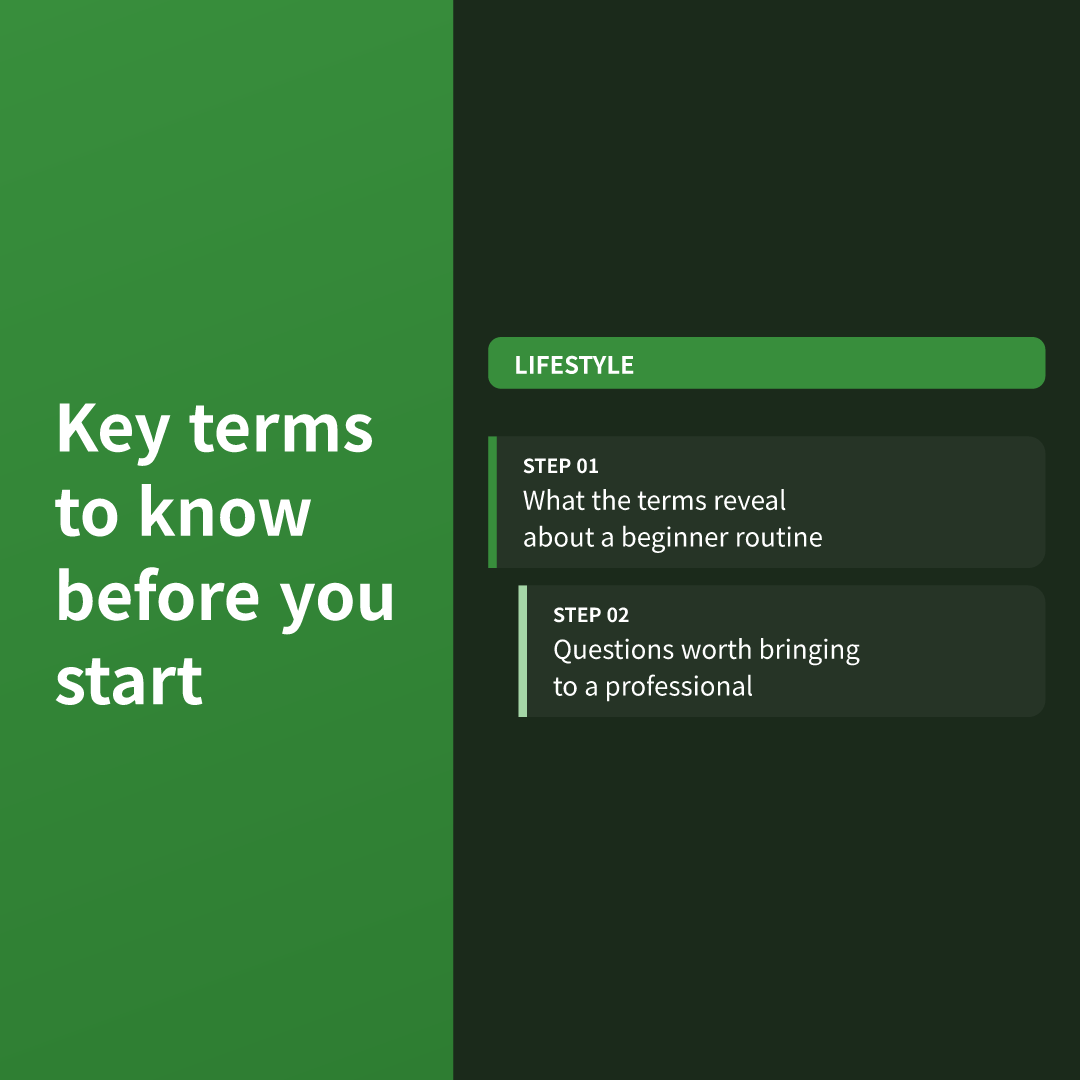Key terms to know before you start
