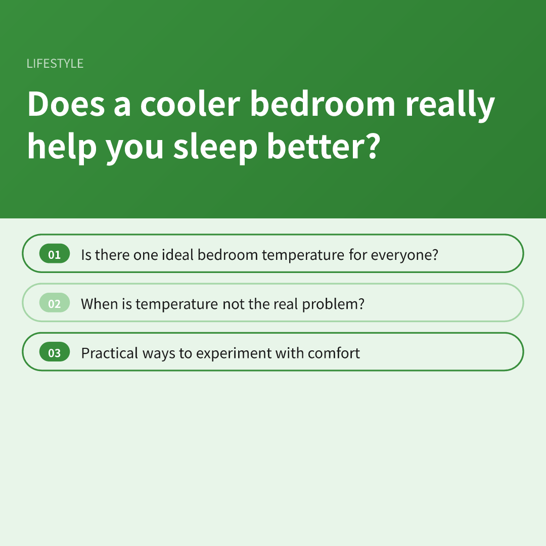 Does a cooler bedroom really help you sleep better?