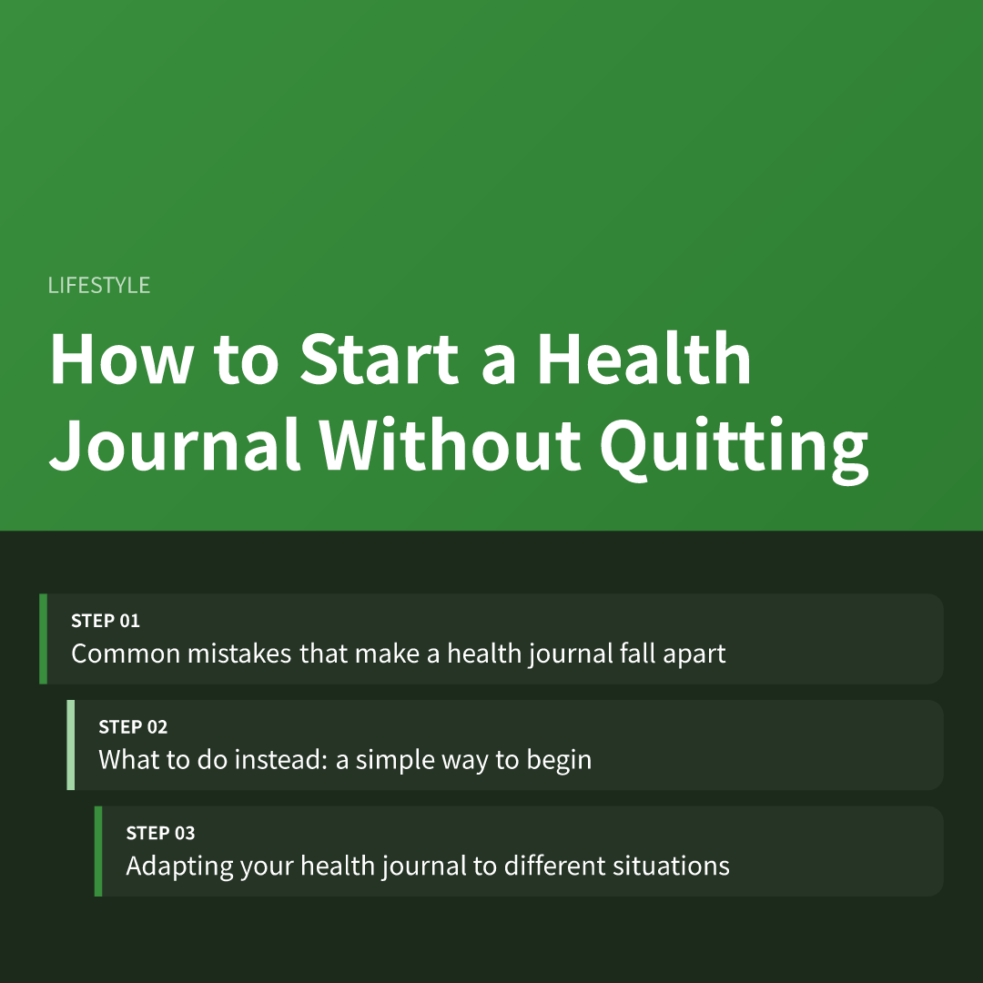 How to Start a Health Journal Without Quitting - how to start a health journal