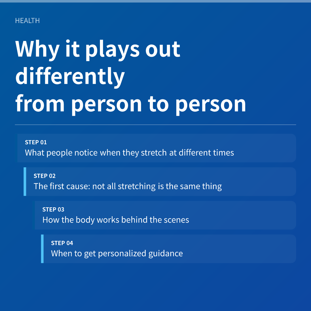 Why it plays out differently from person to person