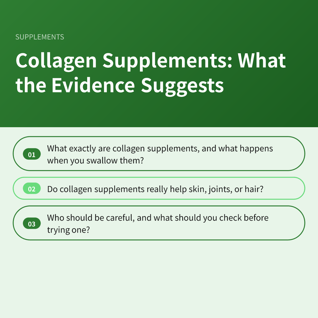 Collagen Supplements: What the Evidence Suggests - collagen supplements what the evidence suggests